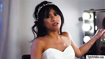 Asian bride fucked by shemale bestfriend